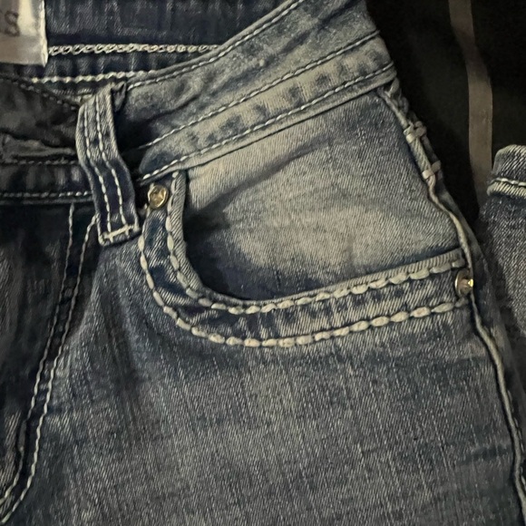 Embellished Blue Denim Jeans - Picture 9 of 12